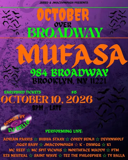 OCTOBER OVER BROADWAY