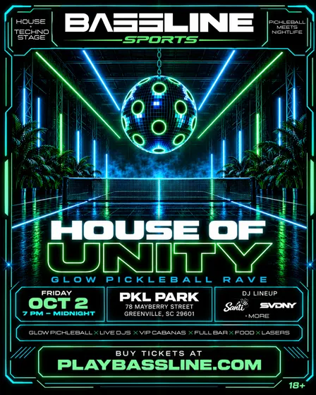 BASSLINE SPORTS PRESENTS: HOUSE OF UNITY PICKLEBALL RAVE