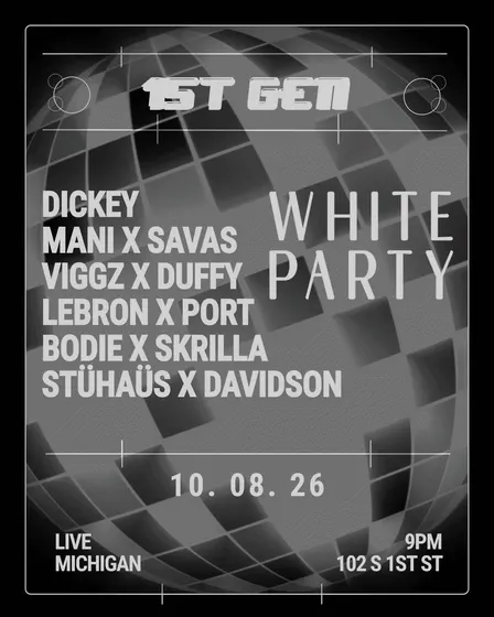 1ST GEN: WHITE PARTY Michigan