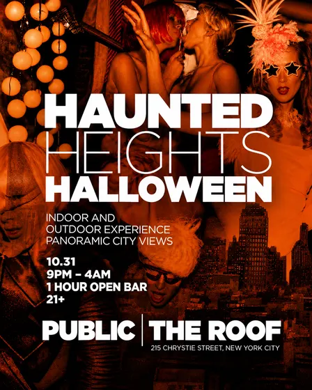 Haunted Heights Halloween: THE ROOF at PUBLIC Hotel 10/31