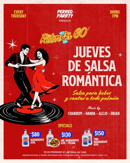 Jueves de Salsa Romantica - Thursdays at Ritmos 60 Colombian Bar NYC