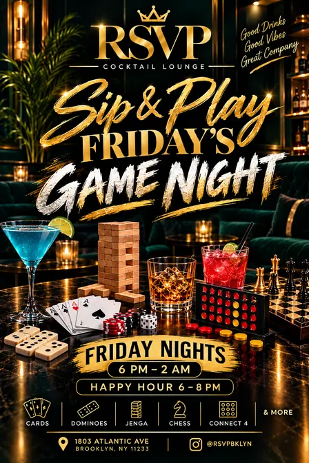 Sip & Play Friday’s