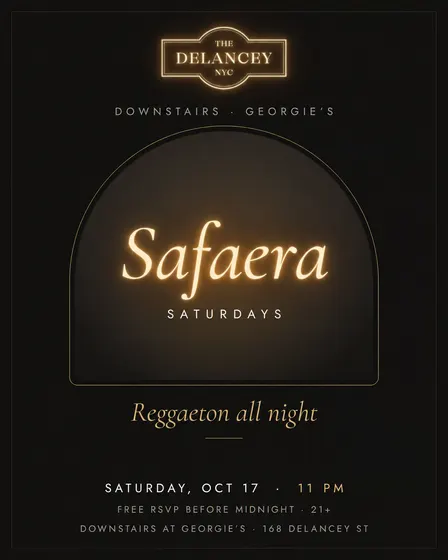 Safaera Saturdays @ The Delancey's Lower Level