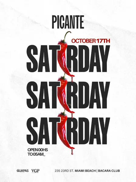 PICANTE SATURDAY 17TH