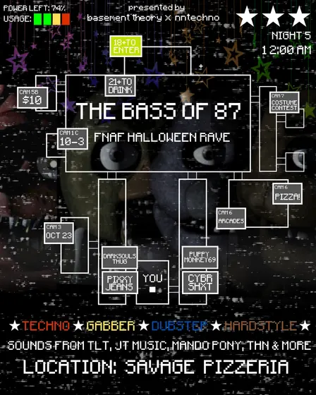 THE BASS OF 87 (FNAF RAVE ATL)