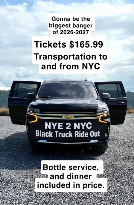 NYE NYC Black Truck Rideout