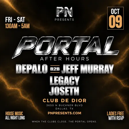 Portal After Hours - Friday October 9th