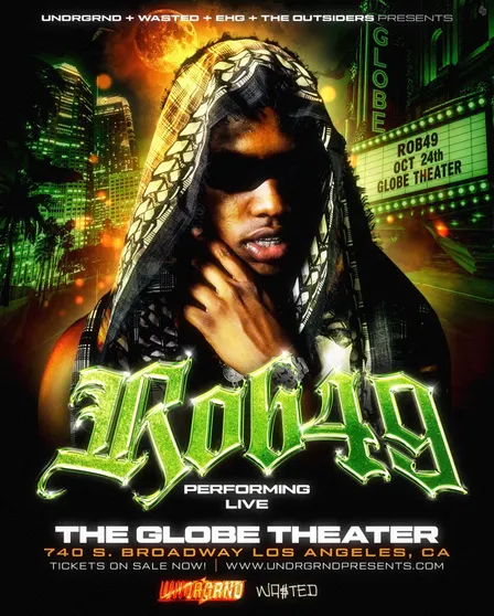 ROB49 PERFORMING LIVE @ THE GLOBE THEATER