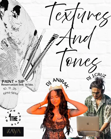 Textures & Tones - Paint + Sip Art Event - Kaya PDX