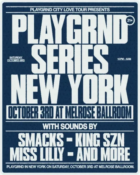 PLAYGRND SERIES NYC