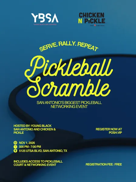 Young Black San Antonio Pickleball Scramble