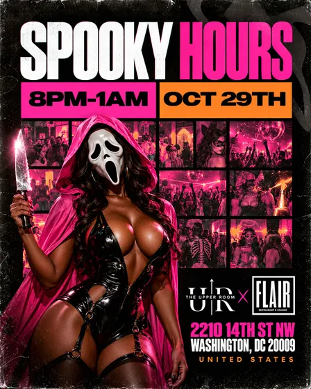 Spooky Hours at Flair Lounge x Upper Room 8pm-1am