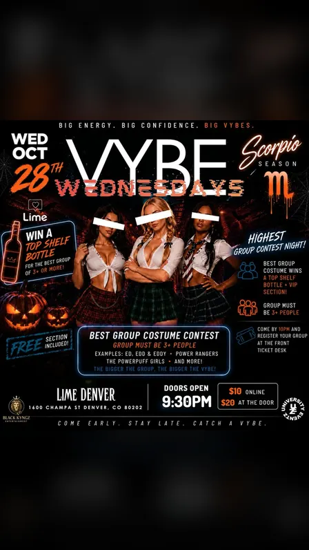 VYBE ON WEDNESDAY (Halloween KickOff)