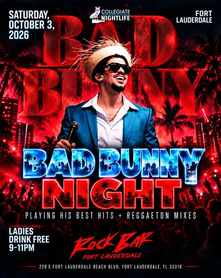 BAD BUNNY NIGHT @ ROCKBAR FORT LAUDERDALE