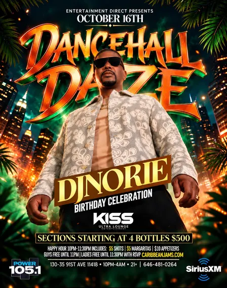 DJ NORIE BIRTHDAY CELEBRATION – DANCEHALL DAZE!