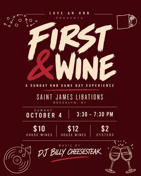 First & Wine: Sunday R&B + Football