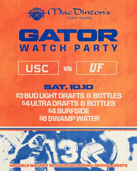 Florida Gators vs South Carolina Watch Party
