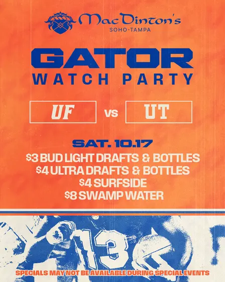 Florida Gators vs Texas Watch Party