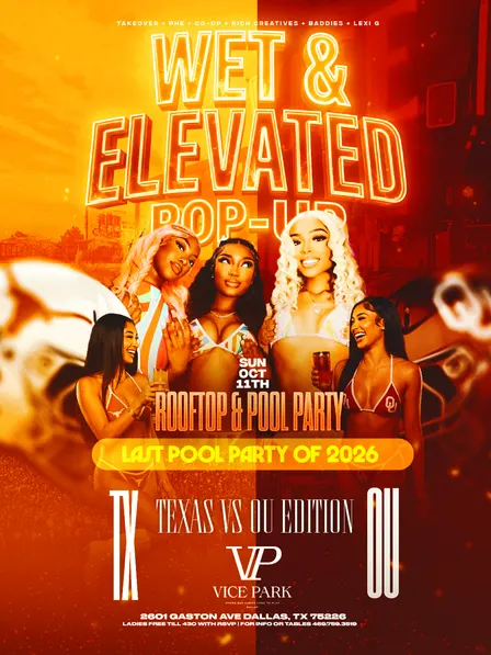 Wet & Elevated Pop-Up Pool Party @ Vice Park