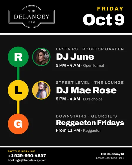 Fridays @ The Delancey