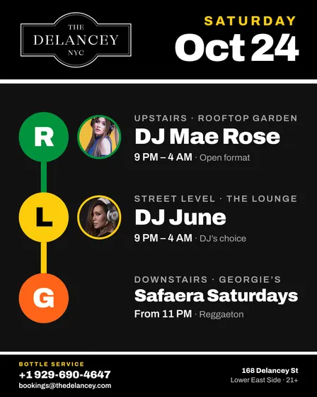 Saturdays @ The Delancey