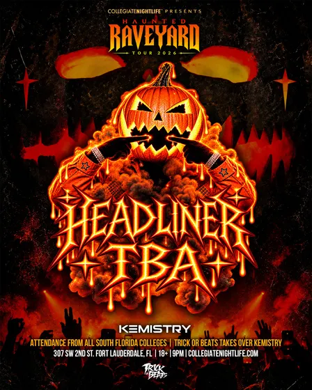 HAUNTED RAVEYARD TOUR: TRICK OR BEATS 2026 @ KEMISTRY 10/29