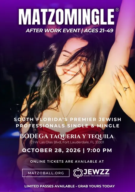 MATZOMINGLE® AFTER WORK @ Fort Lauderdale October 2026