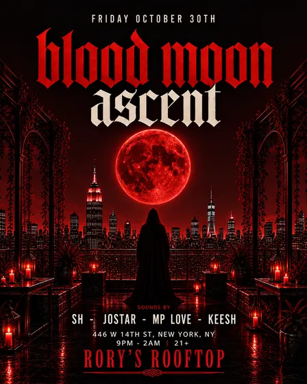 Blood Moon Ascent Halloween @ Rory’s Rooftop 10/30