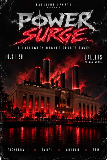 BASSLINE SPORTS PRESENTS: POWER SURGE - a Halloween Racket Sports Rave @ BALLERS PHILLY