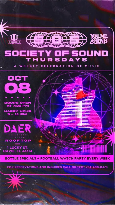 S.O.S. THURSDAYS @ DAER NIGHT CLUB 10/8/26