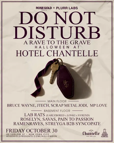 Do Not Disturb: Hotel Chantelle Halloween NYC — Oct 30