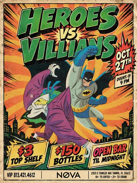TOP SHELF TUESDAYS : HEROES VS VILLAINS