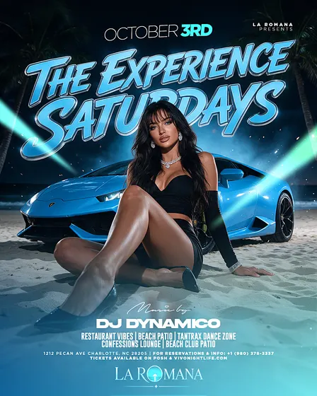 The Experience Saturdays · October 3 · La Romana