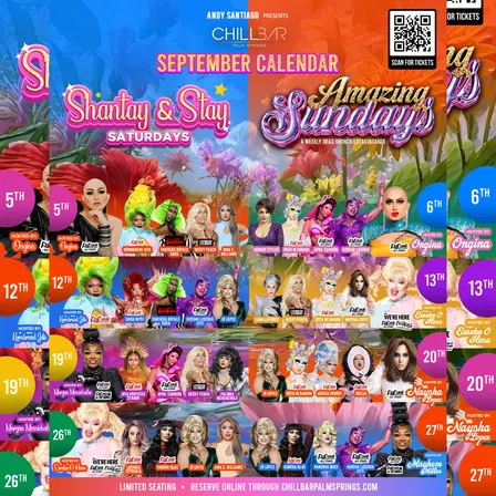 SASHAY & STAY SATURDAYS DRAG BRUNCH at CHILL BAR PALM SPRINGS