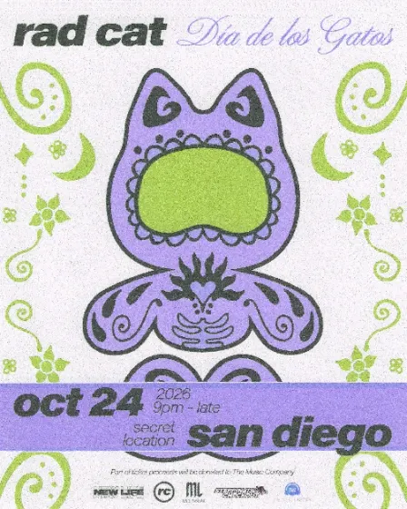 rad cat Dia de Los Gatos Pop Up (18/21+)