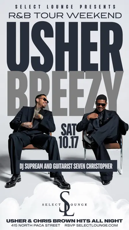Usher Breezy Experience at Select Lounge