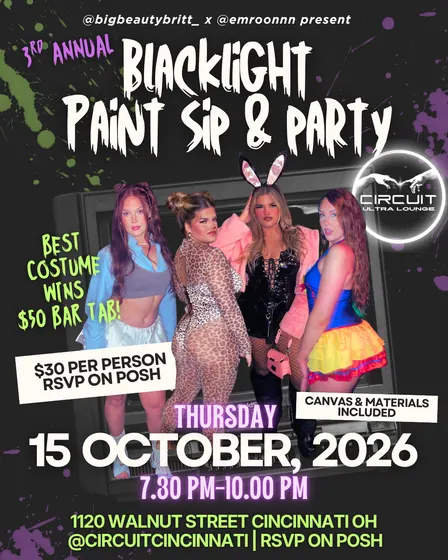 Blacklight Paint & Sip
