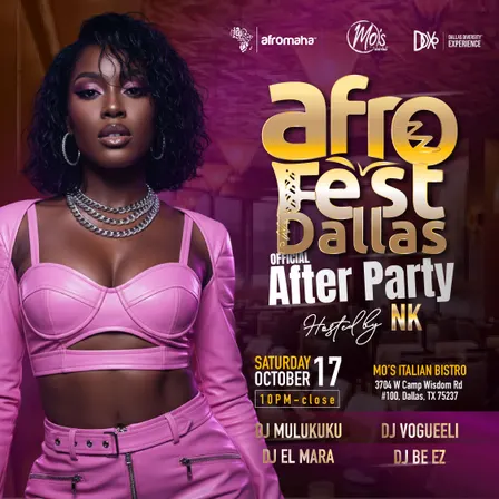 AfroFest Dallas Festival Official After Party