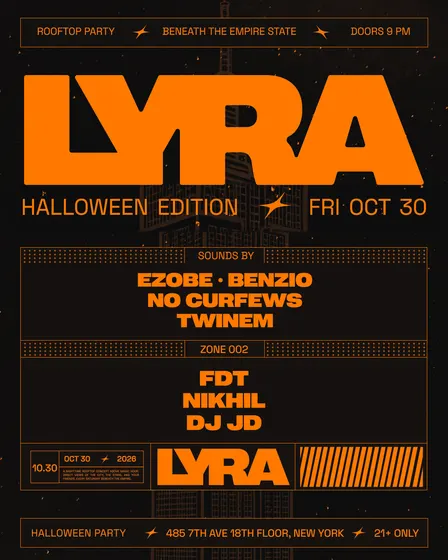 Lyra Halloween at Magic Hour Rooftop NYC — Oct 30