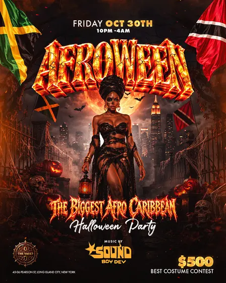 AFROWEEN 🎃 | 1HR OPEN BAR | Afro-Caribbean Halloween Party