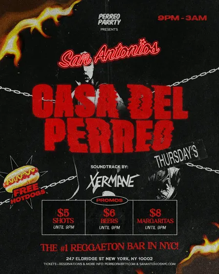#1 Reggaeton Bar New York City - Thursdays San Antonios Casa del Perreo