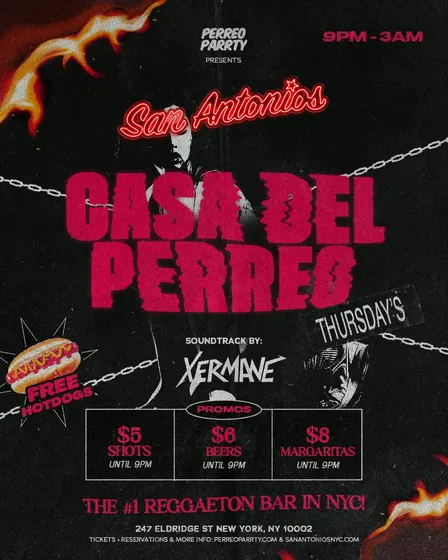 #1 Reggaeton Bar New York City - Thursdays San Antonios Casa del Perreo