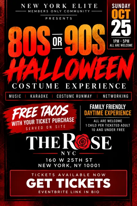 NYC Halloween Costume Experience | Music · Models · Runway · Networking