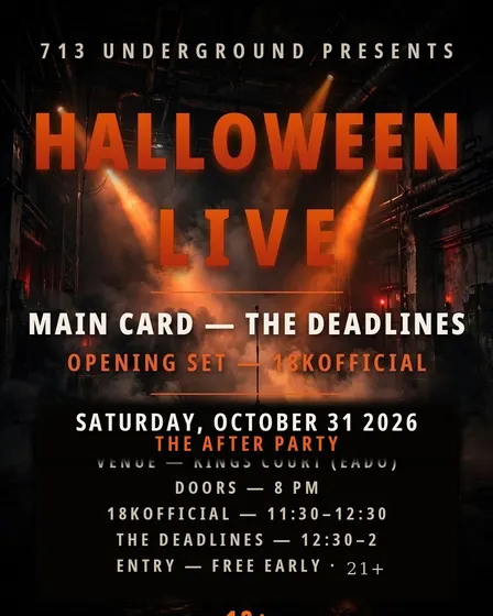 713 Underground Halloween Live — The After Party