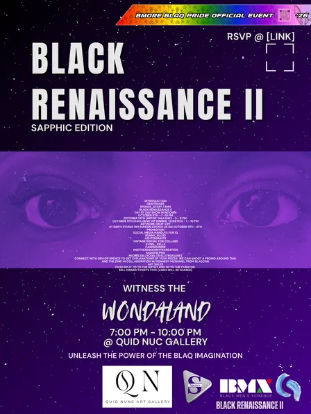 Black Renaissance II: Violet Vibes Dinner Experience