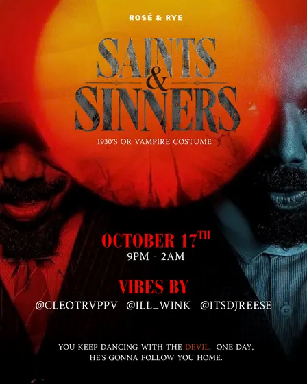 SAINTS & SINNERS : Halloween Party