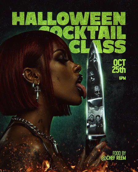 Halloween Cocktail Class 💚🔪