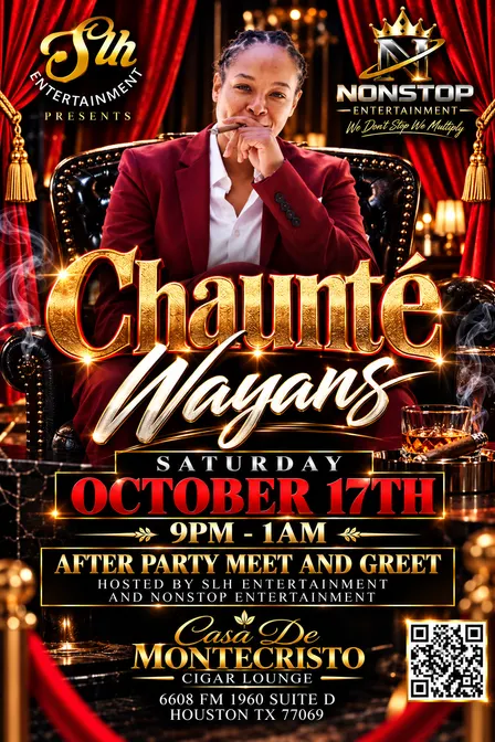 CHAUNTÉ WAYANS... "Apparently, I'm Grown" Comedy Tour VIP after party!