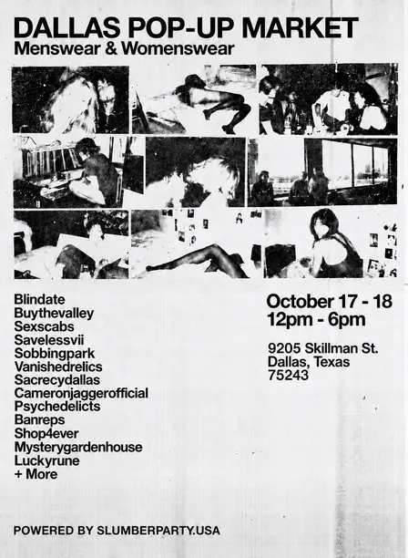 DALLAS POP-UP MARKET - POWERED BY SLUMBER PARTY
