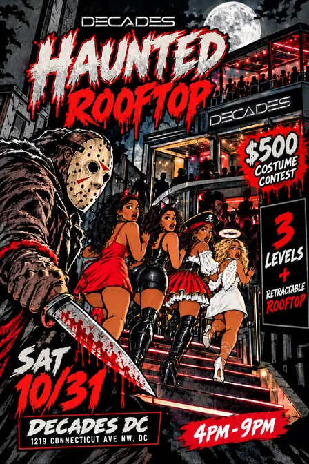 HAUNTED ROOFTOP : The Biggest Halloween Day Party 🎃